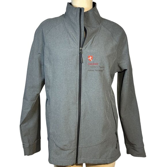 The North Face Windwall Womens Grey Medium Gray Outdoor Soft Shell Jacket XL - Picture 1 of 9